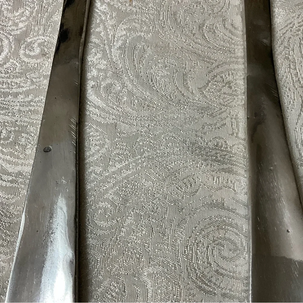 Vintage Stainless Steel Salad Serving Set Large Spoon Fork Textured Handles